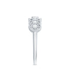 Vintage Inspired Natural Diamond Anniversary Ring Natural - ( HI-SI ) - Rosec Jewels