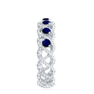 Rosec Jewels-Natural Blue Sapphire Infinity Band For Anniversary