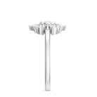Natural Diamond Cluster Engagement Ring in Illusion Setting Natural - ( HI-SI ) - Rosec Jewels