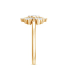 Natural Diamond Cluster Engagement Ring in Illusion Setting Natural - ( HI-SI ) - Rosec Jewels