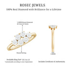 Natural Diamond Cluster Promise Ring for Women Natural - ( HI-SI ) - Rosec Jewels