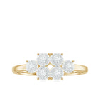 Natural Diamond Cluster Promise Ring for Women Natural - ( HI-SI ) - Rosec Jewels
