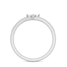 Natural Diamond Engagement Ring with Split Shank Natural - ( HI-SI ) - Rosec Jewels