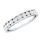 Certified Lab Grown Diamond Eternity Ring in Channel Set Lab - ( EF-VS ) - Rosec Jewels