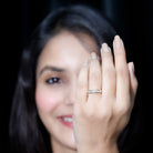Certified Lab Grown Diamond Eternity Ring in Channel Set Lab - ( EF-VS ) - Rosec Jewels