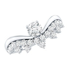 Certified Lab Grown Diamond Designer Engagement Ring Lab - ( EF-VS ) - Rosec Jewels