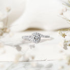 Certified 5 MM Lab Grown Diamond Bypass Engagement Ring Lab - ( EF-VS ) - Rosec Jewels
