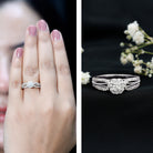 Certified Lab Grown Diamond Vintage Style Engagement Ring Lab - ( EF-VS ) - Rosec Jewels