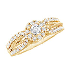 Certified Lab Grown Diamond Vintage Style Engagement Ring Lab - ( EF-VS ) - Rosec Jewels