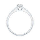Rosec Jewels-Lab Grown Diamond Classic Engagement Ring With Side Stones