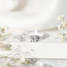 Certified Lab Grown Diamond Minimal Engagement Ring Lab - ( EF-VS ) - Rosec Jewels