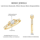 Certified Lab Grown Diamond Minimal Engagement Ring Lab - ( EF-VS ) - Rosec Jewels