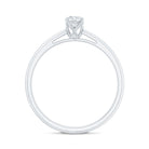 Lab Grown Diamond Solitaire Promise Ring For Women Lab - ( EF-VS ) - Rosec Jewels