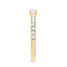 Certified Lab Grown Diamond Engagement Ring with Side Stones Lab - ( EF-VS ) - Rosec Jewels