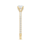 Rosec Jewels-Lab Grown Diamond 5 MM Solitaire Engagement Ring with Side Stones