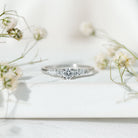 Certified Lab Grown Diamond Classic Solitaire Engagement Ring Lab - ( EF-VS ) - Rosec Jewels