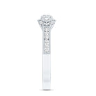 Certified Lab Grown Diamond Three Stone Engagement Ring Lab - ( EF-VS ) - Rosec Jewels