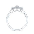 Certified Lab Grown Diamond Three Stone Engagement Ring Lab - ( EF-VS ) - Rosec Jewels