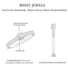 Certified Lab Grown Diamond Minimalistic Engagement Ring Lab - ( EF-VS ) - Rosec Jewels