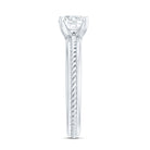 Rosec Jewels-Certified Lab Grown Diamond 5 MM Round Solitaire Promise Ring