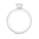 Rosec Jewels-Certified Lab Grown Diamond 5 MM Round Solitaire Promise Ring