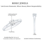 Rosec Jewels-Lab Grown Diamond 5 MM Solitaire Promise Ring With Split Shank
