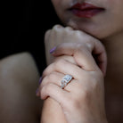 Certified Lab Grown Diamond Art Deco Engagement Ring For Women Lab - ( EF-VS ) - Rosec Jewels