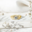 Certified Lab Grown Diamond Art Deco Engagement Ring For Women Lab - ( EF-VS ) - Rosec Jewels