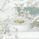 Certified Lab Grown Diamond 5 MM Heart Promise Ring Lab - ( EF-VS ) - Rosec Jewels