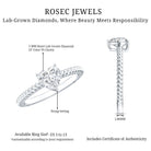 Certified 5 MM Heart Lab Grown Diamond Solitaire Promise Ring Lab - ( EF-VS ) - Rosec Jewels