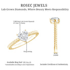 Certified 5 MM Heart Lab Grown Diamond Solitaire Promise Ring Lab - ( EF-VS ) - Rosec Jewels