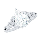 Lab Grown Diamond 5X7 MM Teardrop Solitaire Engagement Ring Lab - ( EF-VS ) - Rosec Jewels