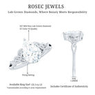 Lab Grown Diamond 5X7 MM Teardrop Solitaire Engagement Ring Lab - ( EF-VS ) - Rosec Jewels