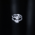 Certified Lab Grown Diamond 6MM Princess Cut Engagement Ring Lab - ( EF-VS ) - Rosec Jewels