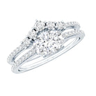 Certified 5X7 MM Lab Grown Diamond Engagement Ring Enhancer Lab - ( EF-VS ) - Rosec Jewels