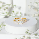 Certified 5X7 MM Lab Grown Diamond Engagement Ring Enhancer Lab - ( EF-VS ) - Rosec Jewels