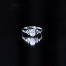 5X7 MM Oval Lab Grown Diamond Celtic Knot Engagement Ring Lab - ( EF-VS ) - Rosec Jewels