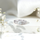Rosec Jewels-Certified Lab Grown Diamond 1Ct Engagement Ring With Side Stones
