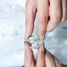 Lab Grown Diamond 5X7 MM Pear Shaped Engagement Ring Lab - ( EF-VS ) - Rosec Jewels