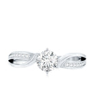 Certified Lab Grown Diamond 5 MM Infinity Engagement Ring Lab - ( EF-VS ) - Rosec Jewels