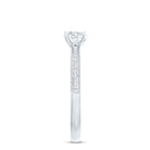 5MM Lab Grown Diamond Engagement Ring With Side Stones Lab - ( EF-VS ) - Rosec Jewels