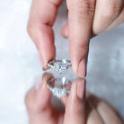 Certified 5 MM Lab Grown Diamond Princess Cut Engagement Ring Lab - ( EF-VS ) - Rosec Jewels
