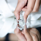 Certified Lab Grown Diamond 5 MM Princess Cut Engagement Ring For Women Lab - ( EF-VS ) - Rosec Jewels