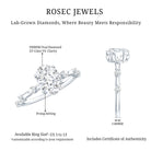 Rosec Jewels-Lab Grown Diamond 6X8 MM Oval Solitaire Engagement Ring