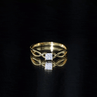 Certified Lab Princess Cut Diamond Infinity Promise Ring Lab - ( EF-VS ) - Rosec Jewels