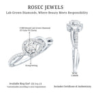 Rosec Jewels-Certified 6MM Lab Grown Diamond Love Knot Engagement Ring