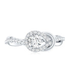 Rosec Jewels-Certified 6MM Lab Grown Diamond Love Knot Engagement Ring
