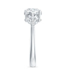 Certified 8 MM Round Lab Grown Diamond Unique Engagement Ring Lab - ( EF-VS ) - Rosec Jewels