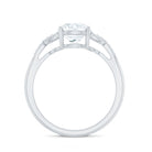 Certified 8 MM Round Lab Grown Diamond Unique Engagement Ring Lab - ( EF-VS ) - Rosec Jewels