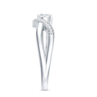 Certified 5 MM Lab Grown Diamond Proposal Ring For Women Lab - ( EF-VS ) - Rosec Jewels